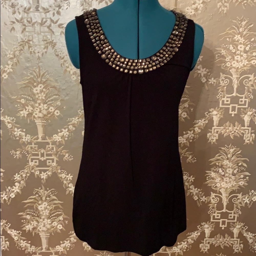 INC Embellished Long Tank